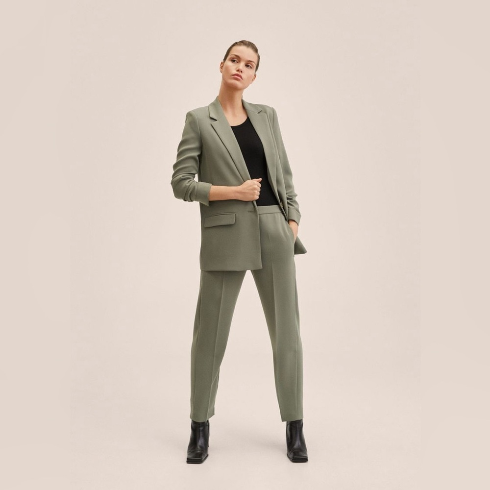 Mango Ruched Sleeves Blazer - Picture 5 of 14